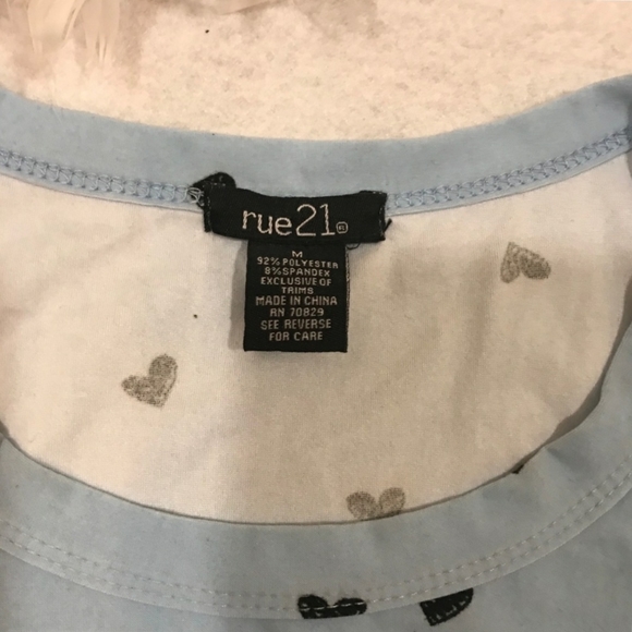 EUC Size Medium Rue21 Heart Tank Top - Picture 3 of 3
